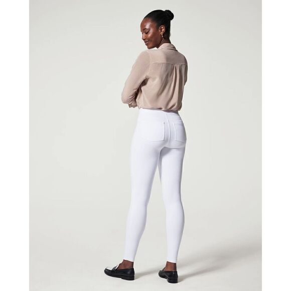 Spanx Women's Skinny Jeans Jeggings Ankle Stretch Pull On Slim White Size Medium - Picture 2 of 9